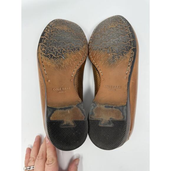 Cole Haan Grand Laser Penny Loafer British Tan 8.5 Preppy - Picture 4 of 7